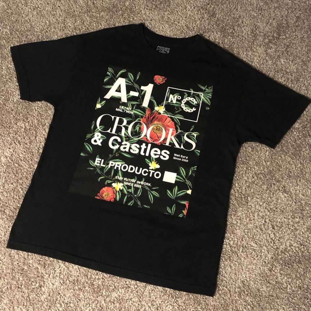 Crooks & Castles flower shirt